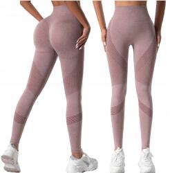 SNM Magas Derekú Sport Leggings Fit Lábszármelegítő Női Leggings Magas Derék L (P318 RÓŻ L)