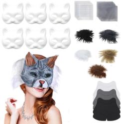 Goaduoynt 6× Therian Halloween macska maszk Diy macska maszk Goaduoynt (6979905255485)