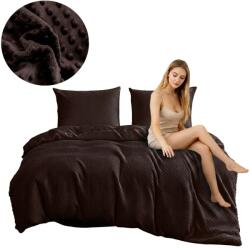 Cotton world Ágyneműhuzat 160x200 Plüss Polár Minky Maci Pöttyös 3D Meleg Barna (SHE-3516-160-3)