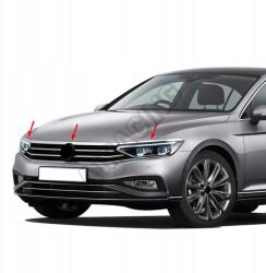 Omtec Rozsdamentes acél első 3 részes díszléc a fényszórók fölé Vw Passat 2019+ kombi Fcl