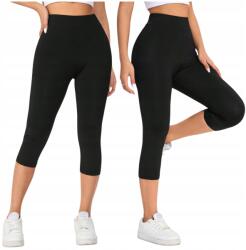 SNM Női Sport Leggings Lábszármelegítő 3/4-ES Kerékpáros Rövidnadrág Magas Derék XL (P351 XL)