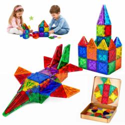  Mágneses Építőkockák 3D Építőkocka Oktatási Nagy 60DB-OS Mágneses Puzzle (4069391172877)
