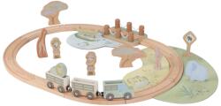 Little Dutch Trenulet cu sine din lemn si accesorii - Safari Friends - Little Dutch