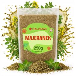 MALINOWE Majoránna Szárított Levél 250g Aromás Intenzív Prémium (5904576306793)