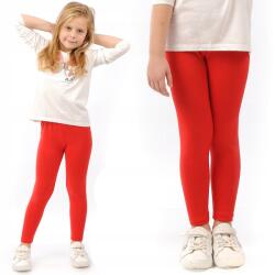 LAEMI Rugalmas lány leggings Klasszikus hosszú lábszárvédő Lengyel Piros 146 (595-146-CZERWONY)
