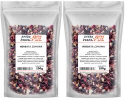Kol-Pol Téli Gyümölcstea 200g Karácsonyi Hibiszkusz gyümölcsök és fűszerek Kol-Pol (Herbata zimowa owocowa 200g Kol-Pol)