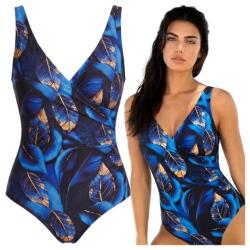 Ercole Fürdőruha Egyrészes Női Karcsúsító Plus Size 46 3XL (Strój kąpielowy jednoczęściowy damski E6850)