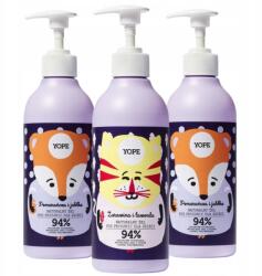 YOPE Természetes Zuhanyzselé Gyerekeknek Tőzegáfonya Illatkeverék 400 ml x3 (5907022611236)