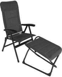 Berger Set scaun pliant Berger Genova 3D Mesh cu suport pentru picioare, antracit
