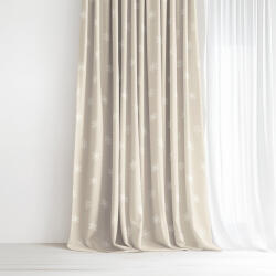 Goldea draperie de crăciun luca - fulgi de zăpadă pe latte 220x150 cm
