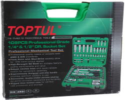TOPTUL Trusa scule profesionala 1 4-1 2 108 Piese (MT-10770671) Trusa unelte