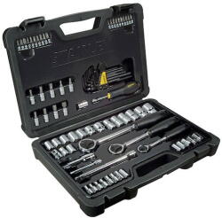 STANLEY Set de chei tubulare STANLEYr de 1 4 in. , 3 8 in. 1 2 in. , 80 buc (MT-13055783) Trusa unelte