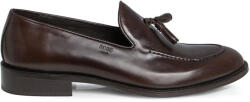 Boss Shoes Loafers Mocasini Bărbați Din Piele Maro Culoare E8092 (E8092)
