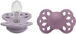 BIBS Infinity suzete simetrice din silicon 2buc - mărimea 1 Variantă: Fossil Grey / Mauve