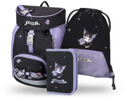 Baagl Set 3 Airy Kuromi Fortune Dream: rucsac, penar, săculeț GRS