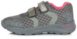 D.D.Step - Adidași pentru fete - Glitter Dark Grey Mărimea pantofului: 25