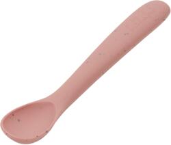 KikkaBoo Lingură Platinum Silicone Variantă: Blush Set pentru masa bebelusi