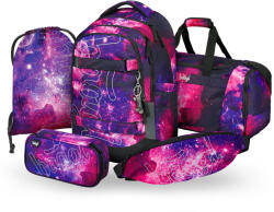 Baagl Set 5 Skate Max Galaxy: rucsac, penar, săculeț, geantă de sport, borsetă GRS