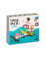 IMANIX Joc Magnetic De Construcție Slide - 50 Piese Jucarii de constructii magnetice