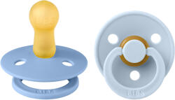 BIBS Colour suzete din cauciuc natural 2buc - mărimea 2 Variantă: Sky Blue / Baby Blue