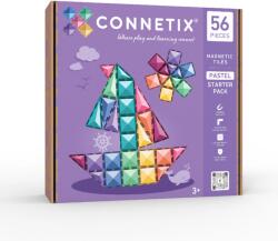 Connetix set de construcție magnetic - Pastel Starter Pack 56 piese Jucarii de constructii magnetice