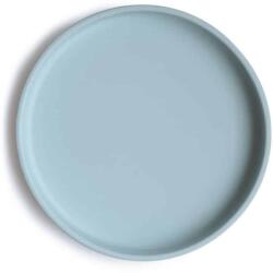 Mushie FARFURIE SILICONICĂ MUSHIE Variantă: Powder Blue/powder blue Set pentru masa bebelusi