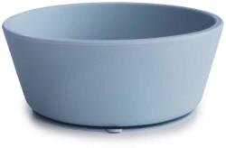 Mushie CASTRON DIN SILICON CU VENTUZĂ Variantă: POWDER BLUE Set pentru masa bebelusi