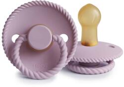 Frigg SUZETĂ ROTUNDĂ ROPE JET BLACK, 0-6 luni, CAUCIUC Variantă: SOFT LILAC