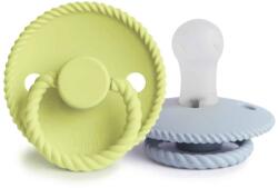 Frigg SET DE DOUĂ SUZETE ROPE STONE BLUE NIGHT/ SAGE NIGHT, 0-6M, SILICON Variantă: Green tea/poweder blue