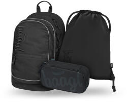 Baagl Set 3 Core Uni negru: rucsac, penar, săculeț