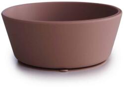 Mushie CASTRON DIN SILICON CU VENTUZĂ Variantă: Cloudy Mauve Set pentru masa bebelusi