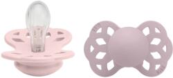 BIBS Infinity suzete simetrice din silicon 2buc - mărimea 1 Variantă: Blossom / Dusky Lilac