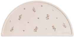Mushie PROTECȚIE DE SILICON PENTRU MASĂ Variantă: Pink flowers Set pentru masa bebelusi