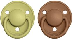 BIBS De Lux suzete din silicon 2 piese - mărime unică | Meadow / Earth