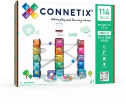 Connetix set de construcție magnetic - Ball Run Bright Pack 114 piese Jucarii de constructii magnetice