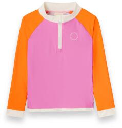 KieTLA ICONIK costum de baie cu protecție UV - tricou cu mânecă lungă - Pink Red Variantă: 4-6 rokov