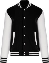 Kariban Vintage TEDDY K497 / Hanorac/jachetă unisex din fleece - negru/alb M (20K49798002)