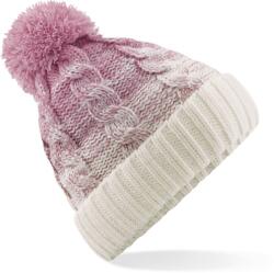 Beechfield B 459 OMBRÉ / Căciulă tricotată - roz închis/alb-gălbui Universal (530459zp499)