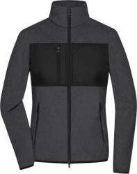 Daiber JN 1311 / Jachetă din fleece pentru femei - melanj închis/negru L (021311i8503)