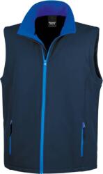 RESULT R 232M / Vestă softshell bărbătească cu 2 straturi - bleumarin/royal XXXL (30232M86013)