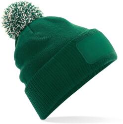 Beechfield B 443 SNOWSTAR / Căciulă tricotată - verde sticlă/alb-gălbui Universal (530443z5599)