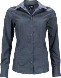 Daiber JN 641 / Cămașă business pentru femei din poplin cu mâneci lungi - carbon XL (02064102504)