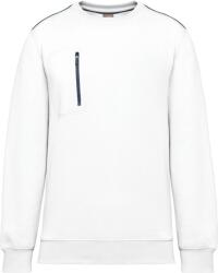Wk Designed To Work WK CONCEPUT PENTRU WORK WK 403 / Hanorac de lucru unisex - alb/bleumarin 5XL (20W40390815)
