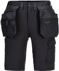 Portwest HI-VIS HOLSTER DX451 / Pantaloni scurți elastici - negri UK 41/EU 56 (DX451BKR41)