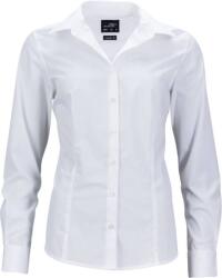 Daiber JN 641 / Cămașă business pentru femei din poplin cu mâneci lungi - alb XL (02064100104)