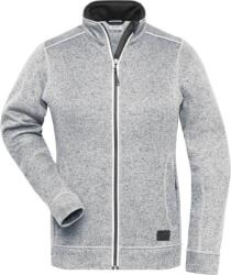 Daiber JN 897 / Jachetă de lucru tricotată din fleece pentru femei - alb melanj/carbon L (020897s7703)