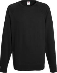 Fruit of the Loom HANORAC RAGLAN UȘOR / Hanorac bărbătesc cu mâneci raglan - negru M (16213800202)