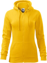 MALFINI, a. s MALFINI TRENDY ZIPPER 411 / Jachetă de damă cu fermoar complet, tip cangur, și glugă - galbenă L (4110415)