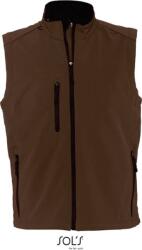 SOL´S RALLYE / Vestă softshell bărbătească cu 3 straturi - ciocolată neagră S (25660126001)