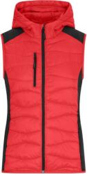 Daiber JN 1327 / Vestă elastică din fleece pentru femei - roșu/negru M (02132787602)